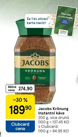 Tesco Jacobs Krönung Instantní káva nabídka