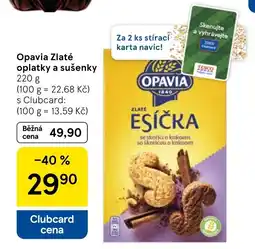 Tesco Opavia Zlaté oplatky a sušenky nabídka