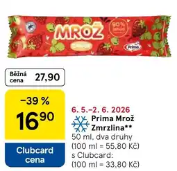 Tesco Prima Mrož Zmrzlina nabídka