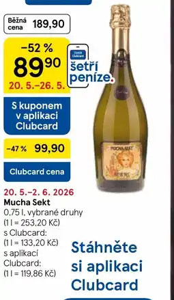 Tesco Mucha Sekt nabídka