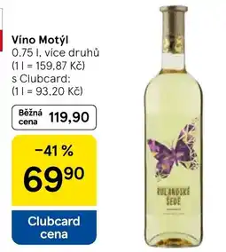 Tesco Víno Motýl nabídka