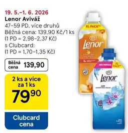 Tesco Lenor Aviváž nabídka