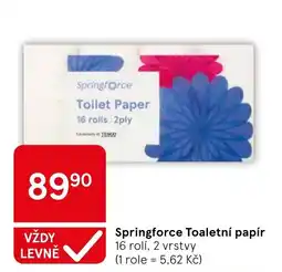 Tesco Springforce Toaletní papír nabídka