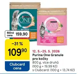 Tesco Purina One Granule pro kočky nabídka