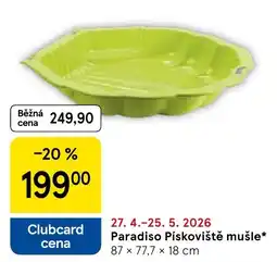 Tesco Paradiso Pískoviště mušle nabídka