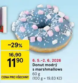 Tesco Donut modrý s marshmallows nabídka