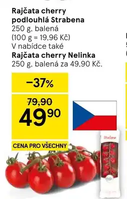 Tesco Rajčata cherry podlouhlá Strabena nabídka