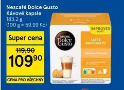 Tesco Nescafé Dolce Gusto Kávové kapsle nabídka
