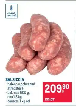 Makro Salsiccia nabídka