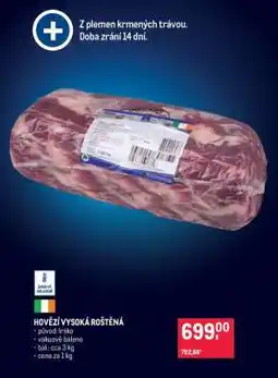Makro Hovězí vysoká roštěná nabídka