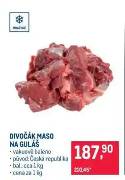 Makro Divočák maso na guláš nabídka