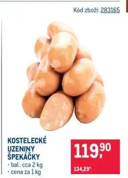 Makro KOSTELECKÉ UZENINY ŠPEKÁČKY nabídka