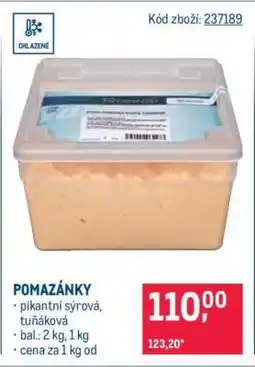Makro Pomazánky nabídka