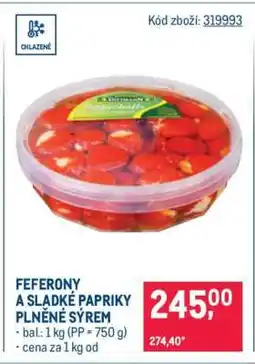 Makro FEFERONY A SLADKÉ PAPRIKY PLNĚNÉ SÝREM nabídka
