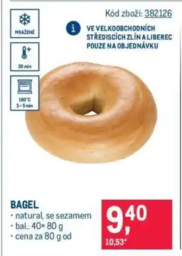 Makro Bagel nabídka