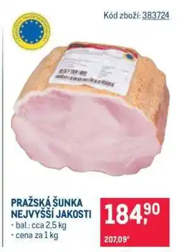 Makro Pražská šunka nejvyšší jakosti nabídka