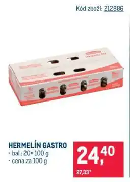 Makro Hermelín gastro nabídka