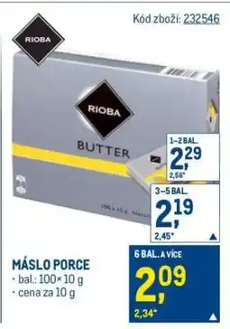 Makro MÁSLO PORCE nabídka