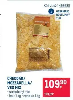 Makro CHEDDAR/ MOZZARELLA/ VEG MIX nabídka