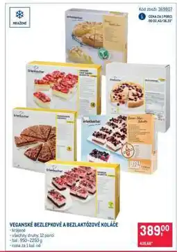 Makro VEGANSKÉ BEZLEPKOVÉ A BEZLAKTÓZOVÉ KOLÁČE nabídka