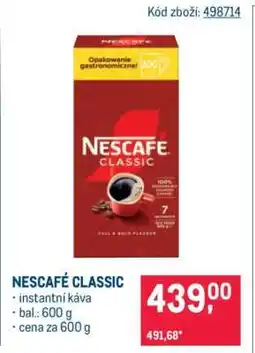 Makro Nescafé Classic nabídka