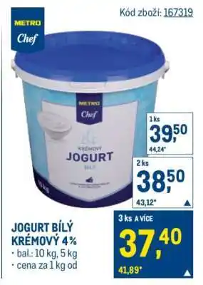 Makro JOGURT BÍLÝ KRÉMOVÝ 4 % nabídka