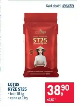 Makro LOTUS RÝŽE ST25 nabídka