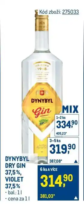 Makro DYNYBYL DRY GIN nabídka