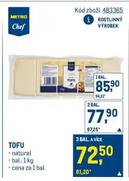 Makro Tofu nabídka