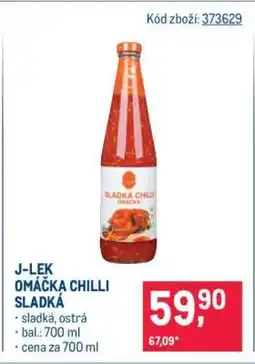 Makro J-LEK OMÁČKA CHILLI SLADKÁ nabídka