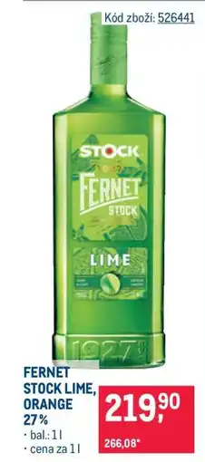 Makro FERNET STOCK LIME, ORANGE 27 % nabídka