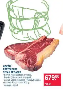 Makro HOVĚZÍ PORTEHOUSE STEAK DRY AGED nabídka