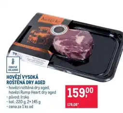 Makro HOVĚZÍ VYSOKÁ ROŠTĚNÁ DRY AGED nabídka