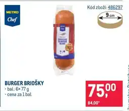 Makro BURGER BRIOŠKY nabídka