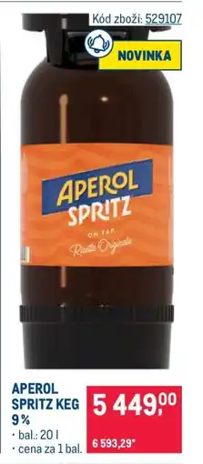 Makro APEROL SPRITZ KEG 9 % nabídka