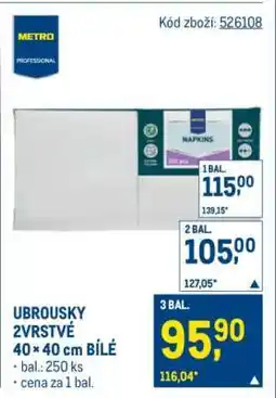 Makro UBROUSKY 2VRSTVÉ 40×40 cm BÍLÉ nabídka