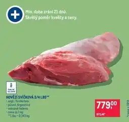 Makro Hovězí svíčková 3/4 lbs nabídka