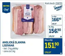 Makro Anglická slanina lisovaná nabídka