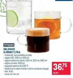Makro SKLENICE A HRNKY LYRA nabídka