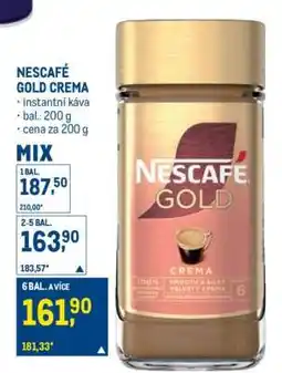 Makro Nescafé Gold, crema nabídka