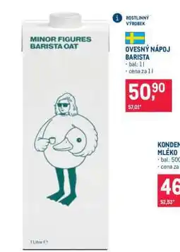 Makro Ovesný nápoj Barista nabídka