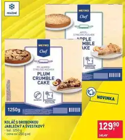 Makro KOLÁČ S DROBENKOU JABLEČNÝ A ŠVESTKOVÝ nabídka