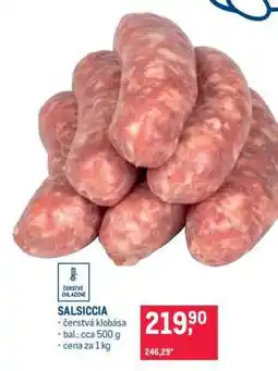 Makro Salsiccia nabídka