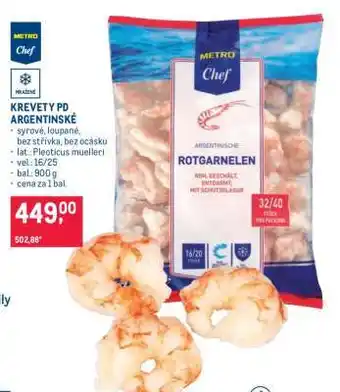Makro KREVETY PD ARGENTINSKÉ nabídka
