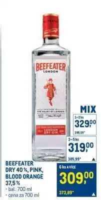 Makro BEEFEATER DRY 40 %, PINK, BLOOD ORANGE 37,5 % nabídka
