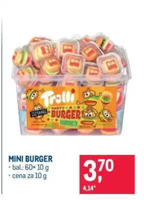 Makro MINI BURGER nabídka