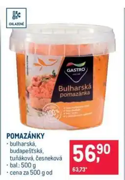 Makro Pomazánky nabídka