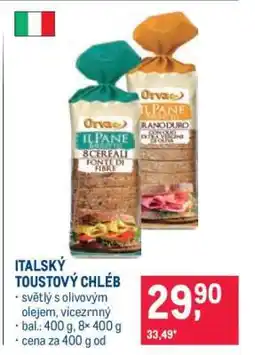 Makro Italský toustový chléb nabídka