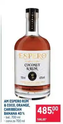 Makro AM ESPERO RUM & COCO, ORANGE, CARIBBEAN BANANA 40 % nabídka