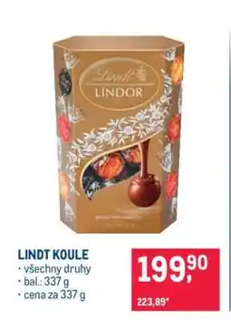 Makro Lindt koule nabídka